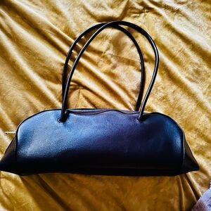 COS Eastside Bowling Leather Handbag Bag Black